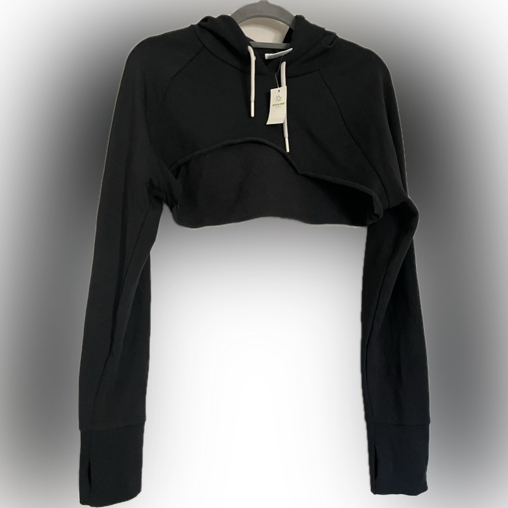 Crop sweater with thumb holes from Aerie